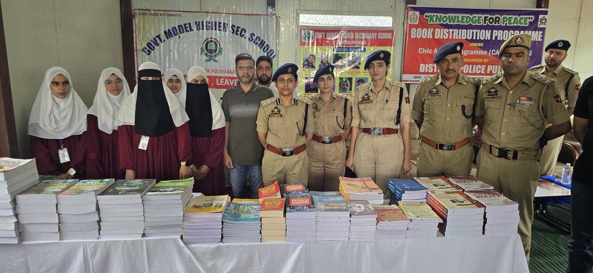 Pulwama Police (@ssppul) on Twitter photo #In a significant initiative aimed at fostering education and promoting harmony, the District Police Pulwama today under CAP 2025-26 organized a “Knowledge for Peace” Books Distribution Programme at GHSS Rajpora Pulwama
<a href="/JmuKmrPolice/">J&K Police</a> <a href="/KashmirPolice/">Kashmir Zone Police</a> #In a significant initiative aimed at fostering education and promoting harmony, the District Police Pulwama today under CAP 2025-26 organized a “Knowledge for Peace” Books Distribution Programme at GHSS Rajpora Pulwama
<a href="/JmuKmrPolice/">J&K Police</a> <a href="/KashmirPolice/">Kashmir Zone Police</a>
