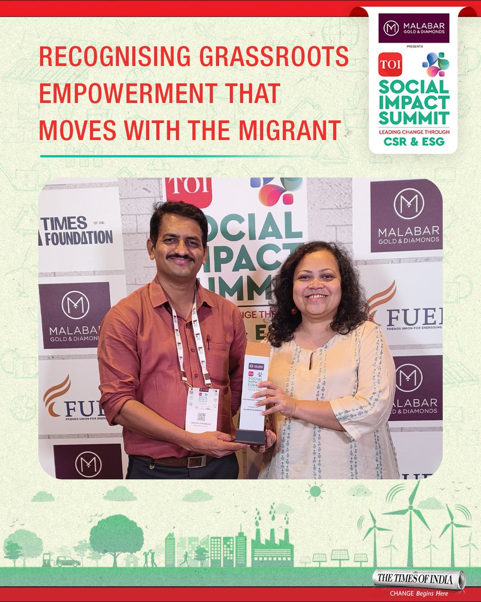 Recognised as an 'Empowerment Champion' at The Malabar Gold &amp; Diamonds presents The Times of India Social Impact Summit 2025, Aajeevika Bureau has been a lifeline for India’s seasonal migrant workers.

Operating across the Rajasthan, Gujarat migration corridor, their Workers’