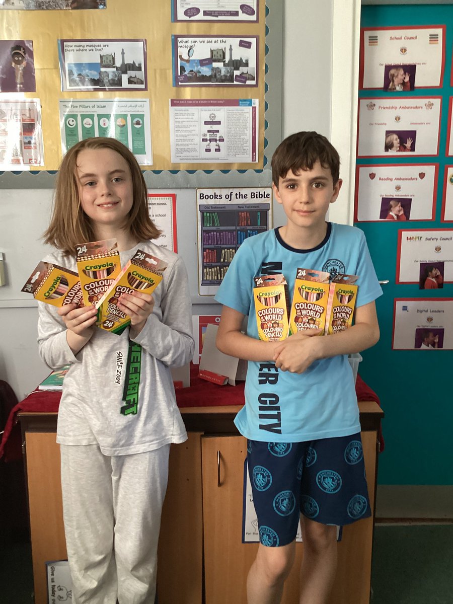 This year we bought skin tone crayons for every class and some Barrington Stoke books to share in class libraries using the money raised from our weekly Snack Shack