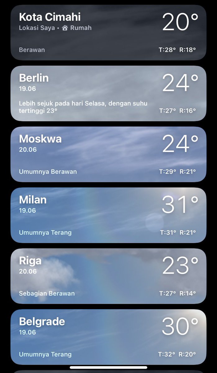 BonekaTeluh's tweet image. ketika CIMAHI lebih dingin daripada Berlin 🇩🇪 Moskow 🇷🇺 dan Milan 🇮🇹

#bediding #summer