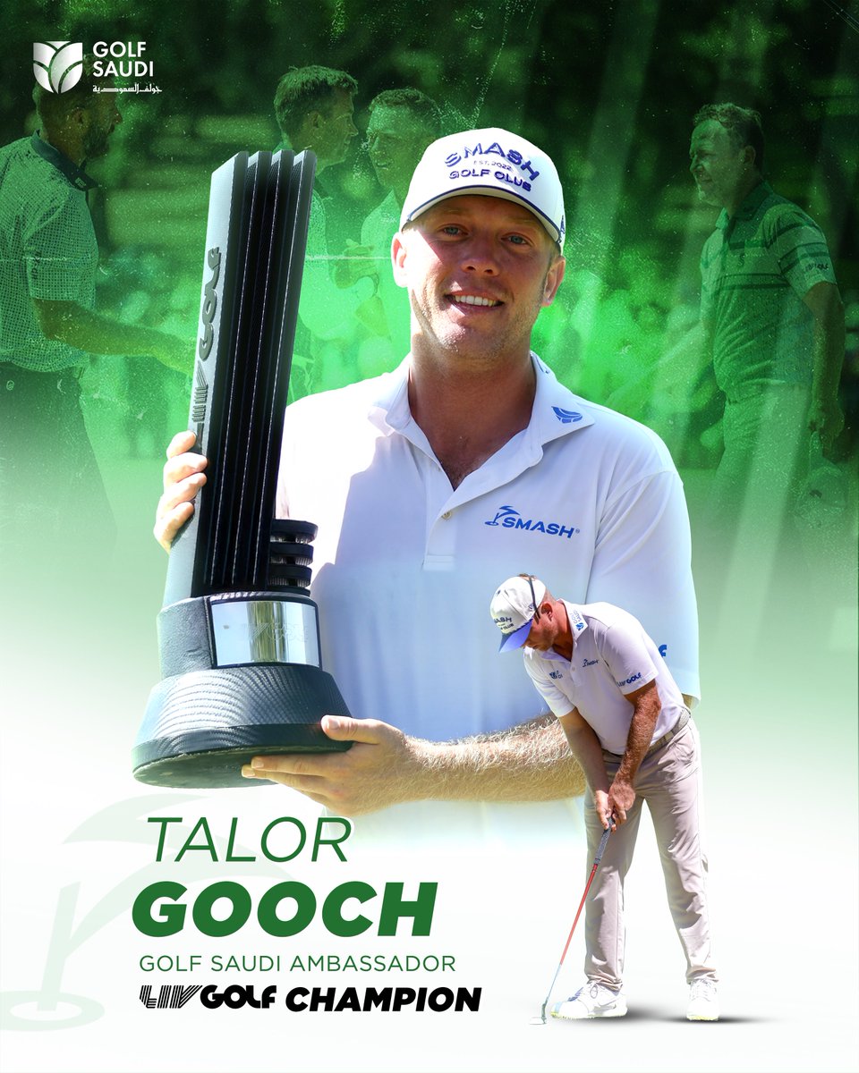 #GolfAmbassadors | Congratulations to our champion Talor Gooch on his impressive win at LIV Golf Andalucía! 🏆🔥
Proud of this outstanding achievement by our Golf Saudi ambassador.

#GolfSaudi #GolfSaudiAmbassador #جولف_السعودية #سفراء_الجولف