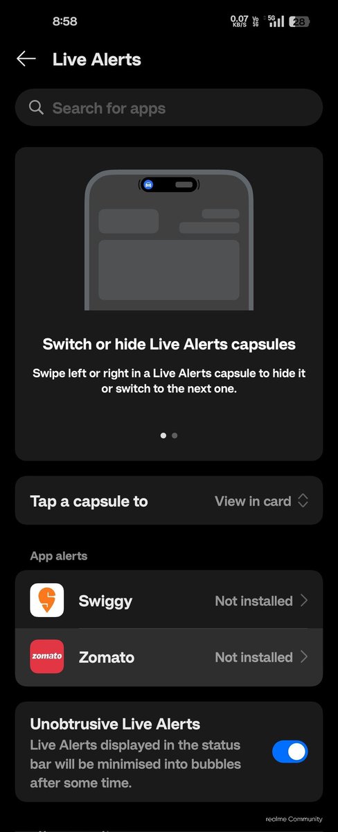 dipankarCh40987's tweet photo. aaj realme gt 2 ko ui 6.0 ka open beta Mila usmain sab user ko live alart main 4 apps support Kar raha hai lekin mera koi bhi app show nahi ho raha hai please solution bolo realme (mera sirf swiggy and zomato showho raha hai lekin ye to Android 14 main bhi tha) @realmecareIN https://t.co/UZL7NzkCFv