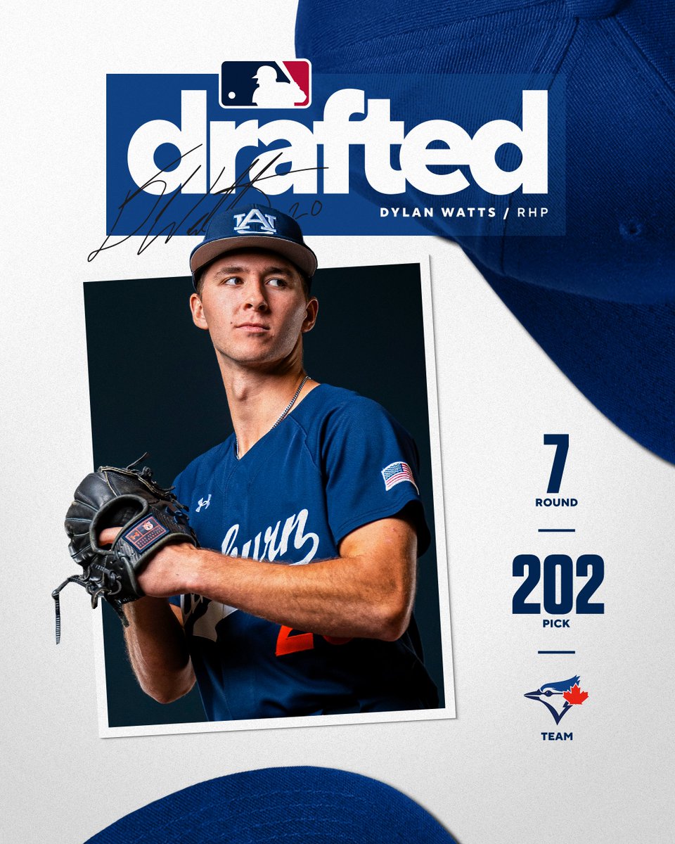 Auburn Baseball (@auburnbaseball) on Twitter photo Another Tiger ➡️ Toronto
<a href="/DylanWatts2022/">Dylan Watts</a> keeps the pipeline going!
#WarEagle | #AuburnMade Another Tiger ➡️ Toronto
<a href="/DylanWatts2022/">Dylan Watts</a> keeps the pipeline going!
#WarEagle | #AuburnMade