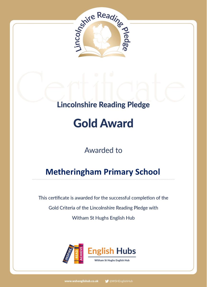 Metheringham Primary (@metheringhamp) on Twitter photo We are extremely proud to share that we have been awarded the GOLD Lincolnshire Reading Pledge Award!
💛🌟💛🌟💛 <a href="/WSHEnglishHub/">Witham St Hughs English Hub</a> We are extremely proud to share that we have been awarded the GOLD Lincolnshire Reading Pledge Award!
💛🌟💛🌟💛 <a href="/WSHEnglishHub/">Witham St Hughs English Hub</a>