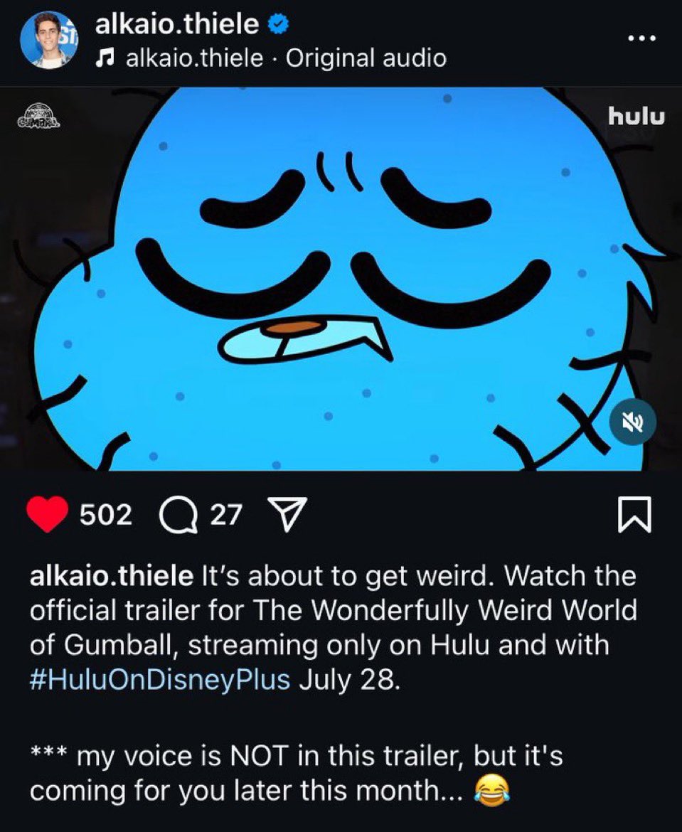 Alkaio Thiele, the voice actor for Gumball, clarifies that the voice used in the trailer is not the final voice of the character and is not his. 

#TheAmazingWorldofGumball