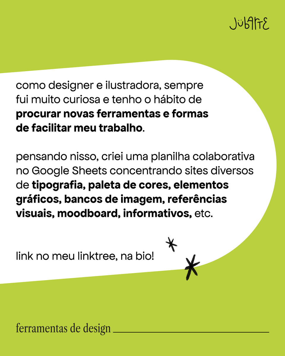 jub_arte's tweet image. Fiz uma planilha MEGA GIGA ULTRA com + de 150 ferramentas online pra designers. 

tem site de tipografia, paleta de cor, mockup, inspiração, etc.

tudo categorizado, atualizado, gratuito e colaborativo🤌

aqui → docs.google.com/spreadsheets/d…