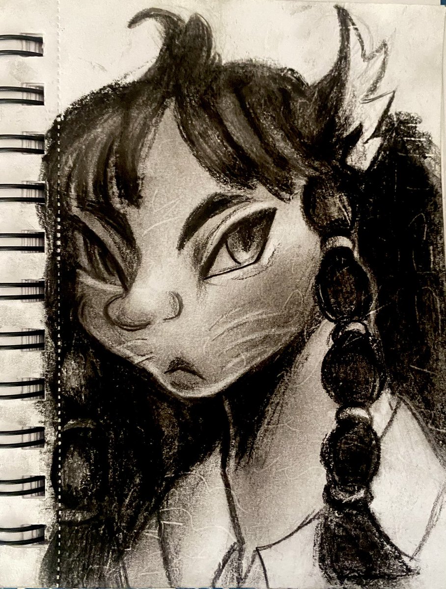 Af attack for Biveta on af would anyone be interested in charcoal art attacks? #artfight2025
