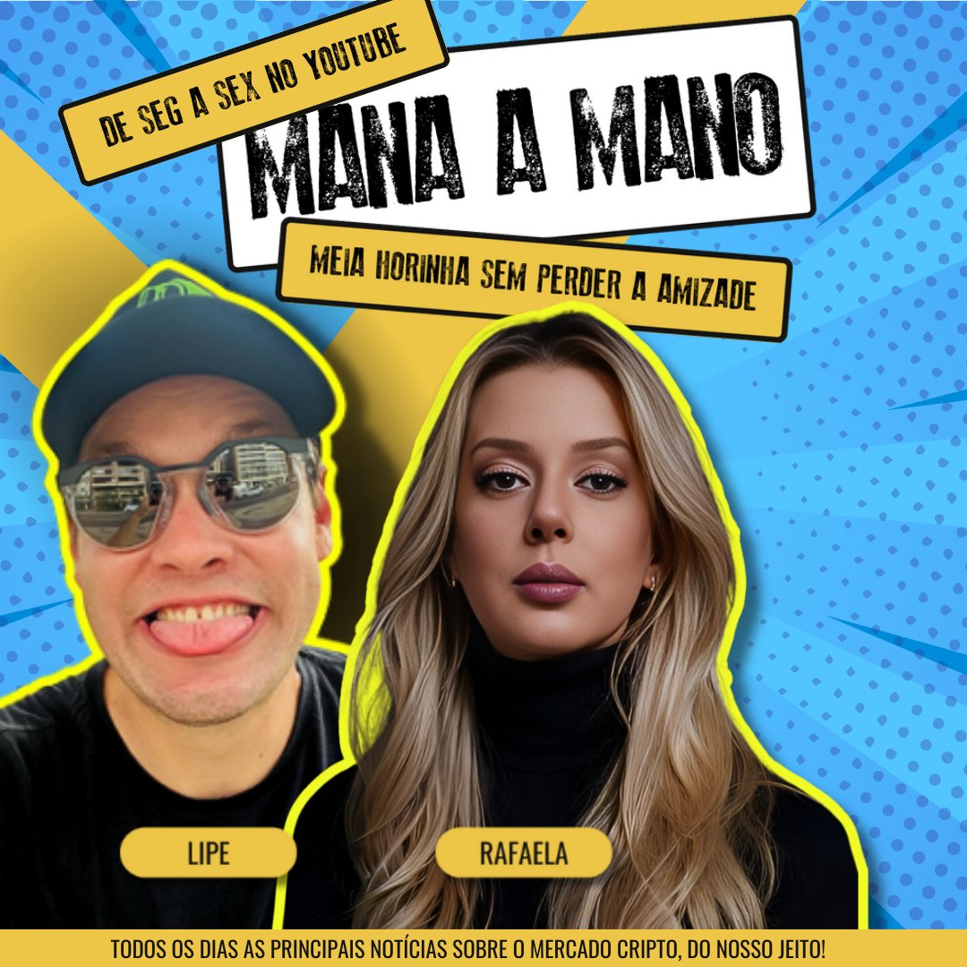 De segunda à sexta-feira, às 11:00 a.m. tem MANA A MANO no youtube (link nos comentários)!

Não perde não, baleiudo!