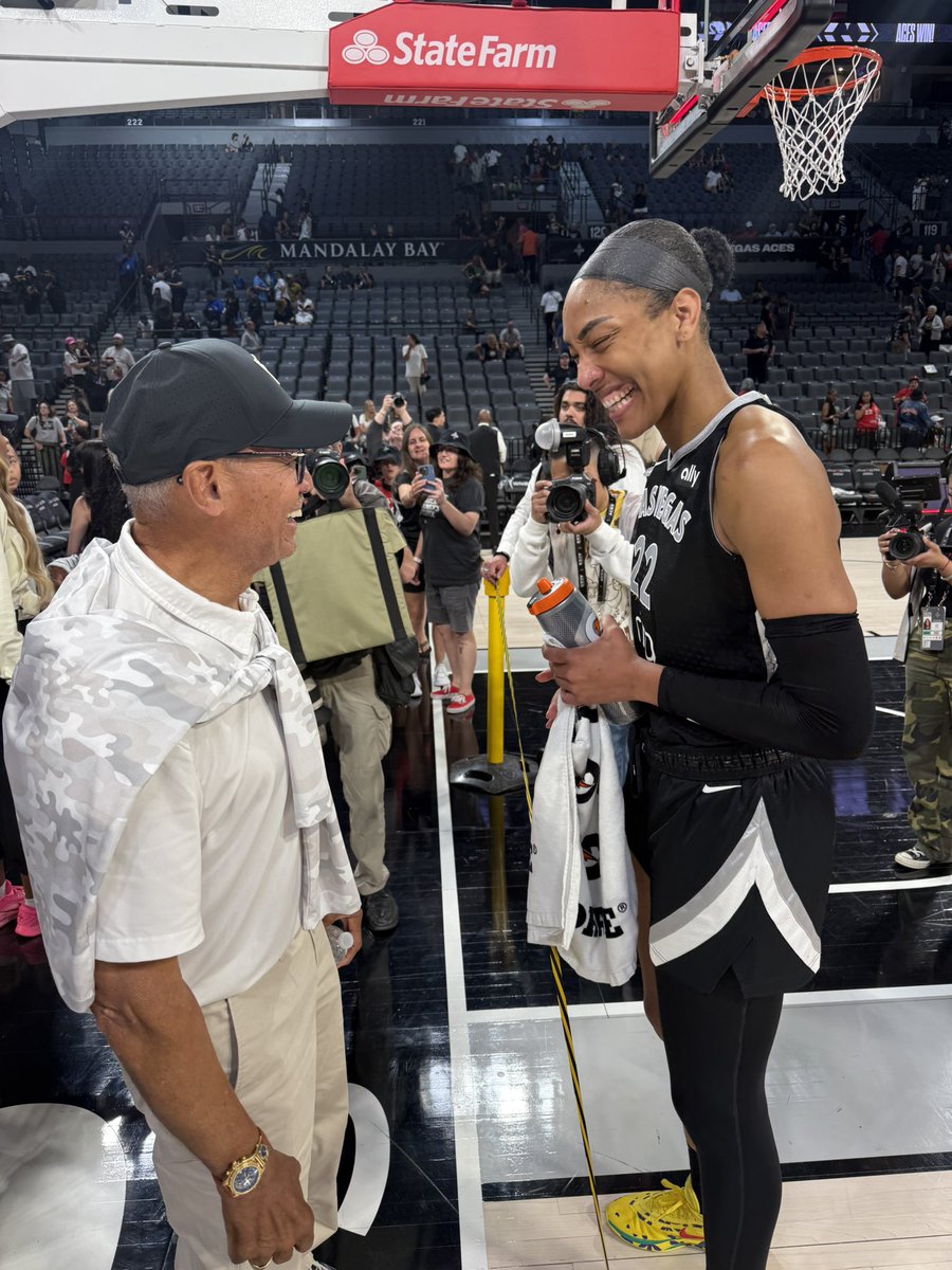 Reggie Jackson (@mroctober) on Twitter photo Great game. Awesome <a href="/LVAces/">Las Vegas Aces</a> win, and saw an MVP performance from <a href="/_ajawilson22/">A'ja Wilson</a> 34 pts 12/16 - 16 Reb Sold out, I enjoyed the electricity in the building. Thanks for the invite Mark D. Made me a fan have been to 4 WNBA games. See you there again !! Great game. Awesome <a href="/LVAces/">Las Vegas Aces</a> win, and saw an MVP performance from <a href="/_ajawilson22/">A'ja Wilson</a> 34 pts 12/16 - 16 Reb Sold out, I enjoyed the electricity in the building. Thanks for the invite Mark D. Made me a fan have been to 4 WNBA games. See you there again !!