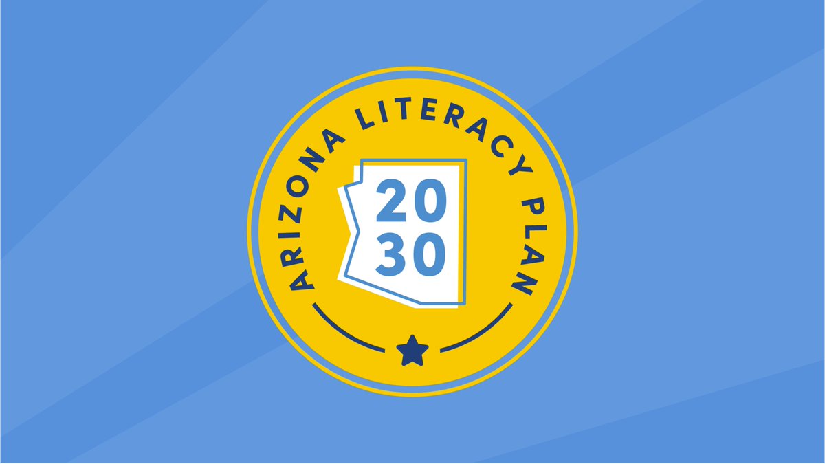 ReadOnArizona's tweet image. We're proud to launch Arizona Literacy Plan 2030 — a bold statewide commitment to significantly improve literacy for our students. The plan sets proven strategies & action commitments from partners across the state. Learn more at bit.ly/3GqapmZ