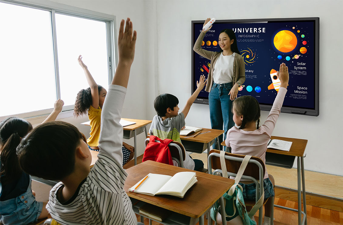 With the power of Merlyn AI, Newline’s interactive panels are easier to use than ever! With Merlyn, control your panel with your voice and leverage the power of generative AI to deliver text and images to the panel as if by magic. Learn more at newline.pub/3SXAmwG