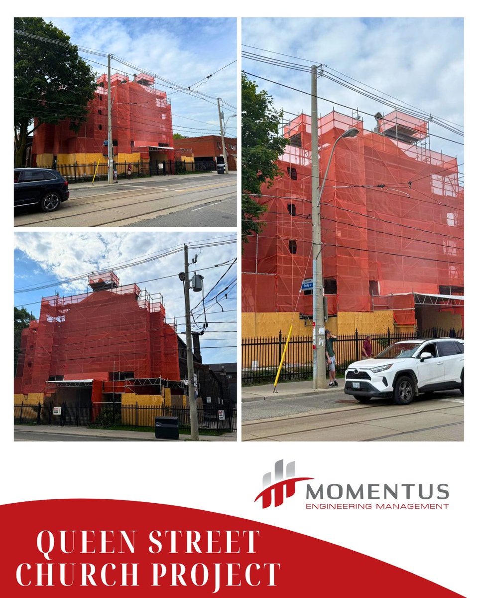 MomentusEng's tweet photo. Queen Street Church ⛪️ project by Momentus Engineering Management.

Brick by brick, this is what a work in progress looks like.

Let's get to work together.
🌐 https://t.co/2aNYAiuuSu 

#momentusengineering #buildingsolutions #projectmanagement #buildingfacade #buildingowners https://t.co/dK2UgA6l6J