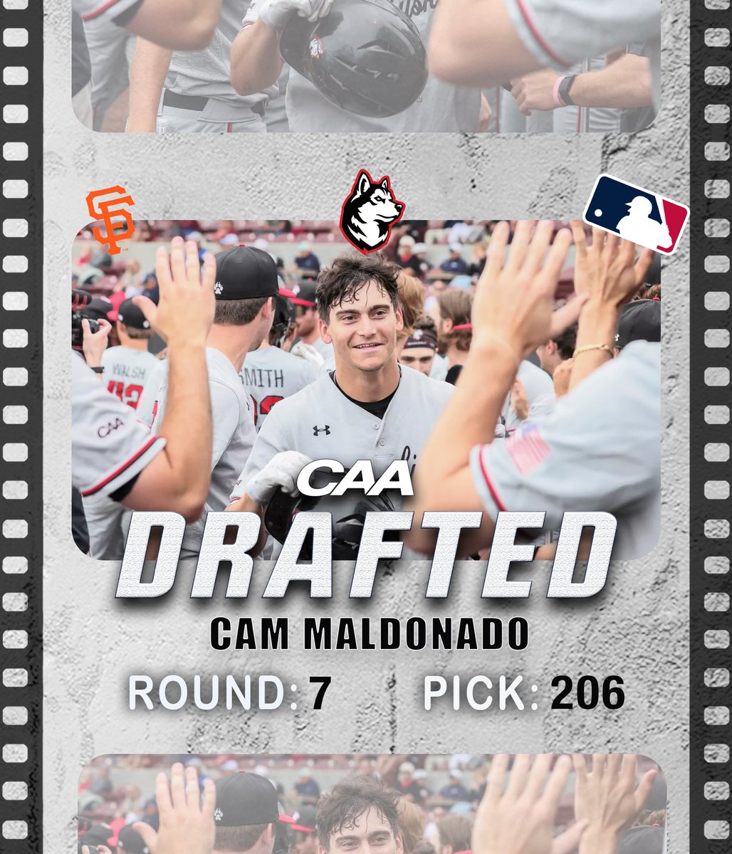CAASports's tweet image. ⚾️ With the 206th pick in the @mlb Draft, the @sfgiants’ select @gonubaseball’s Cam Maldonado!
#CAABaseball
