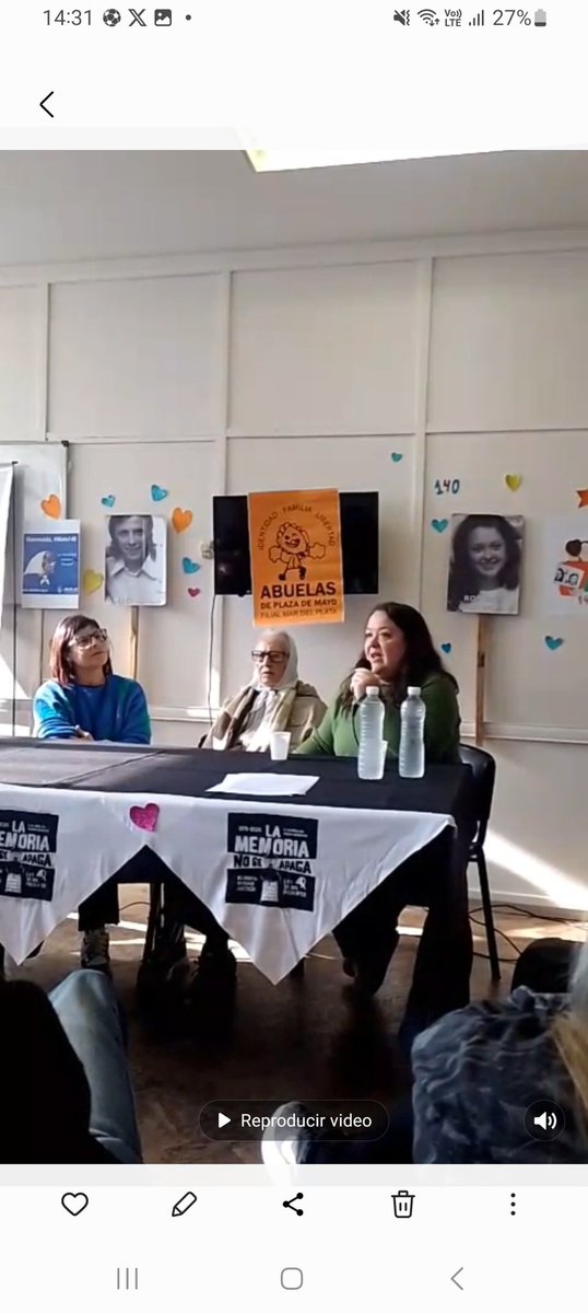 marcelomroldan's tweet photo. Una felicidad enorme compartida con Adriana que no bajo los brazos,lucho incansablemente para encontrara su hermano, Justo en  este contexto de negacionismo impulsado desde el gobierno Nacional,Las  Abuelas nos muestran que el camino es la organización y la lucha desde abajo. https://t.co/IpnX6YEaEL