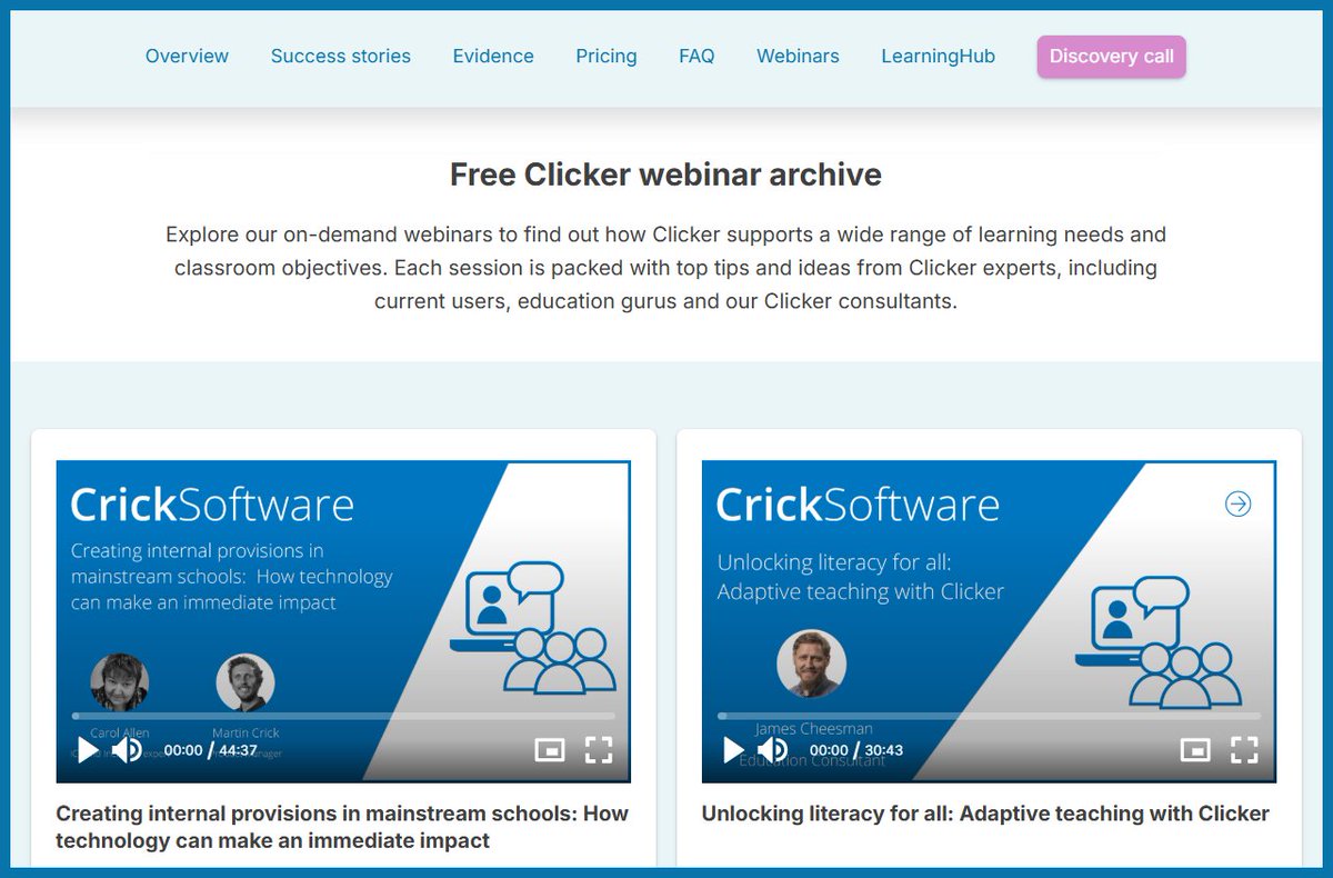 The summer term is coming to an end! Our offices will remain open over the holidays, and we are here for you whenever you need us! In the meantime, have you discovered our free on-demand webinars? Watch them anywhere, at any time 👉: bit.ly/3DaCoFl
#Clicker