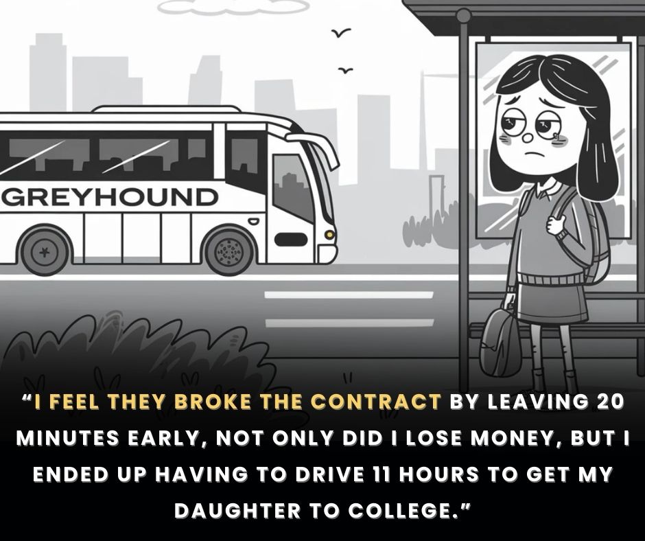 A Greyhound passenger missed her bus, because it left early. When her mom asked for a refund, Greyhound said no. Can a company leave ahead of schedule and still keep your money? We were surprised by the rules.

elliott.org/advocacy/my-da…

#Greyhound #ConsumerRights #TravelHelp