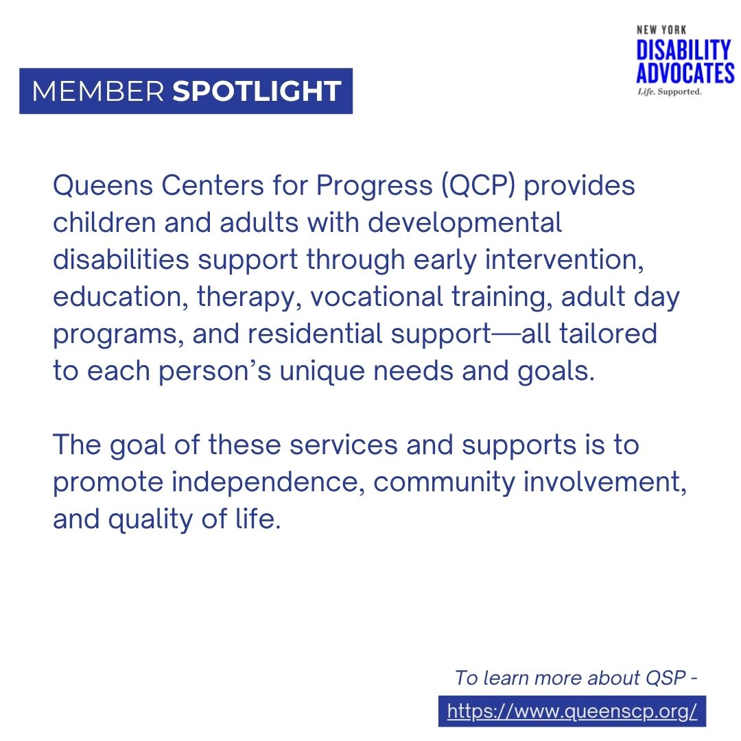 NYDisabilityAdv's tweet image. #MemberSpotlight @QueensCP
Since its start in a basement, QCP has been a cornerstone in Queens and is now a leader in inclusive services, offering support across education, employment and housing.
Thank you for your unwavering dedication to people with I/DD!…