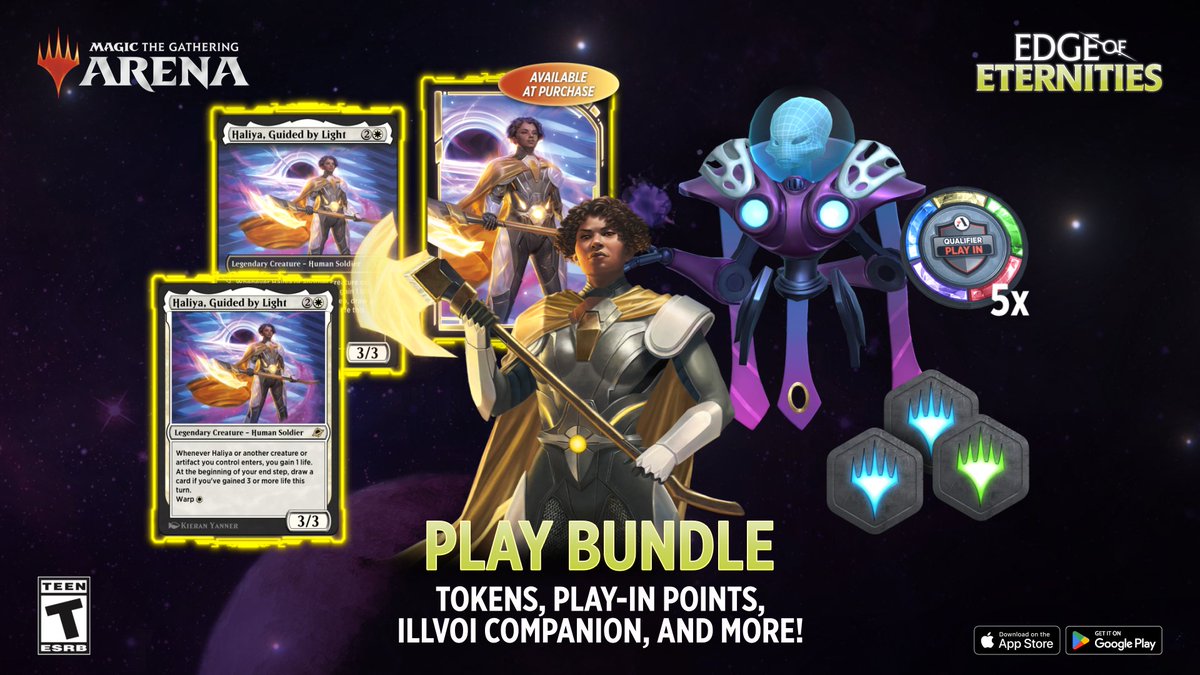MTG_Arena's tweet image. How has your journey into space been so far? Get the details on #MTGEternities and more in this week&apos;s announcements. 
magic.wizards.com/en/news/mtg-ar…