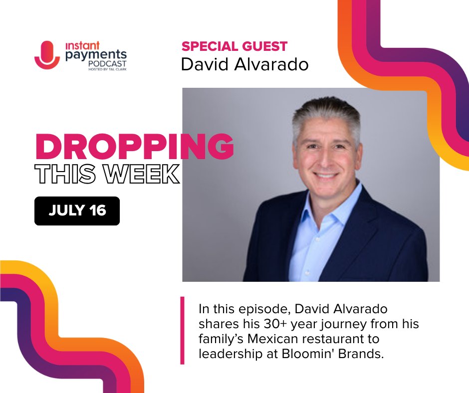 beinginstant's tweet image. 🎧 Something new is coming...

The Instant Payments Podcast launches July 16!

Ep. 1 features David Alvarado—restaurant vet, now VP of Sales at Instant—on #payroll innovation, #DigitalTips, and why real-time earnings are changing #hospitality.

🎙️ Hosted by Instant CEO, Tal Clark