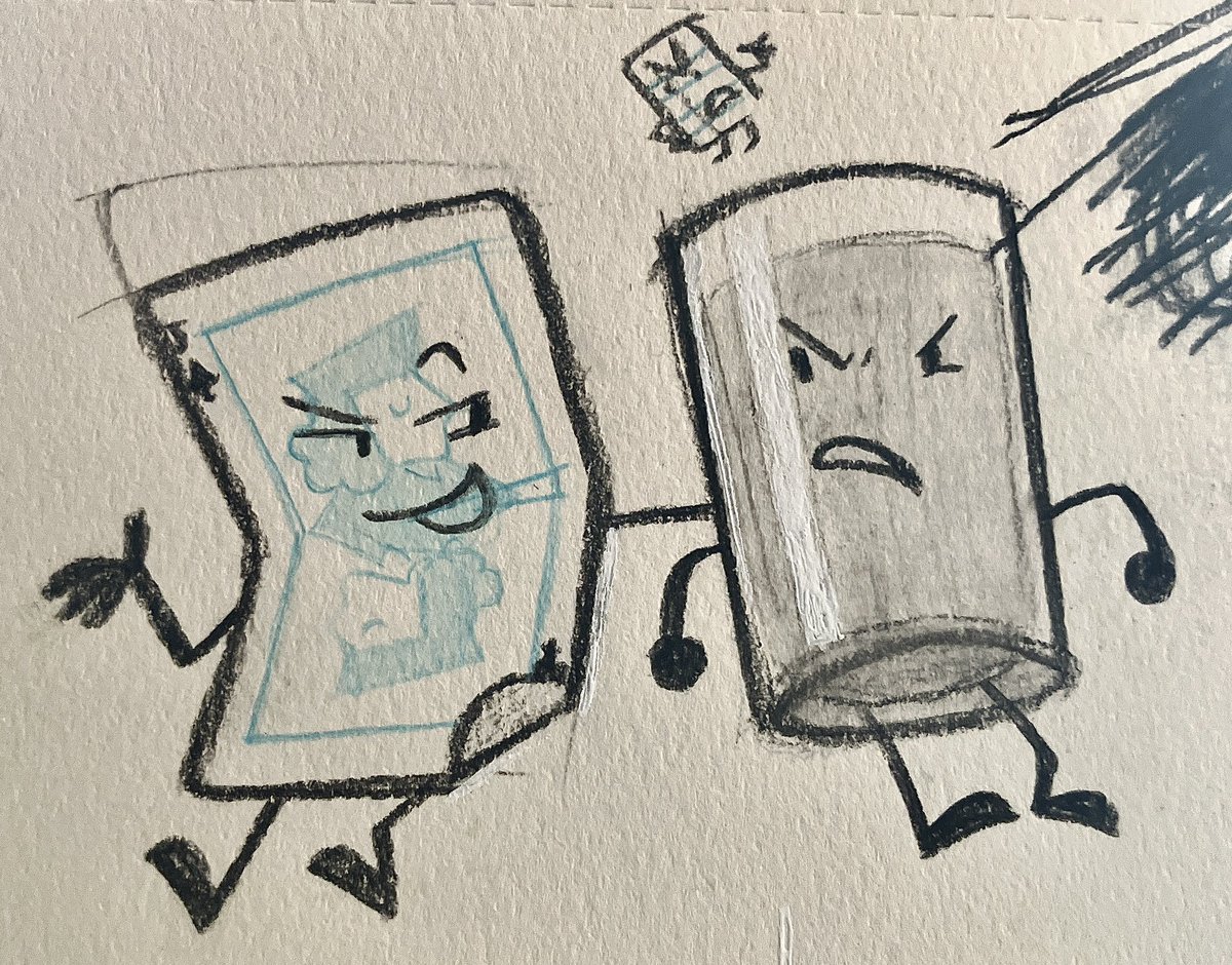virtkha's tweet image. now that the new episode is out i can say IM THE FIRST JACK X OJ (and paper👀) TRUTHER drew dis the second the 1st screening happened #inanimateinsanity