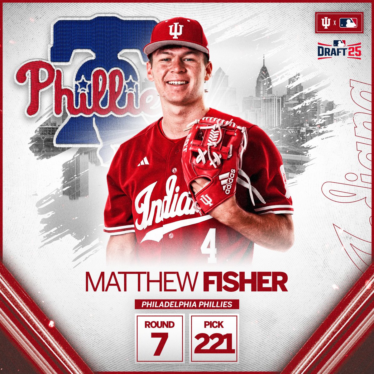 Congrats to signee <a href="/matthewfisher06/">Matthew Fisher</a> for being drafted by the <a href="/Phillies/">Philadelphia Phillies</a>! 👏

#IUBase x #MLBDraft