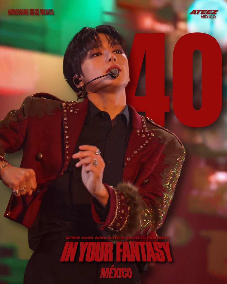 [🇲🇽] D-40 

La emoción cada vez es más REAL. ¿ATINY qué canción es la que más esperas escuchar? 

#ATEEZ #에이티즈 #In_Your_Fantasy #In_Your_Fantasy_Mexico #ATEEZ_en_Mexico 
<a href="/ATEEZofficial/">ATEEZ(에이티즈)</a>