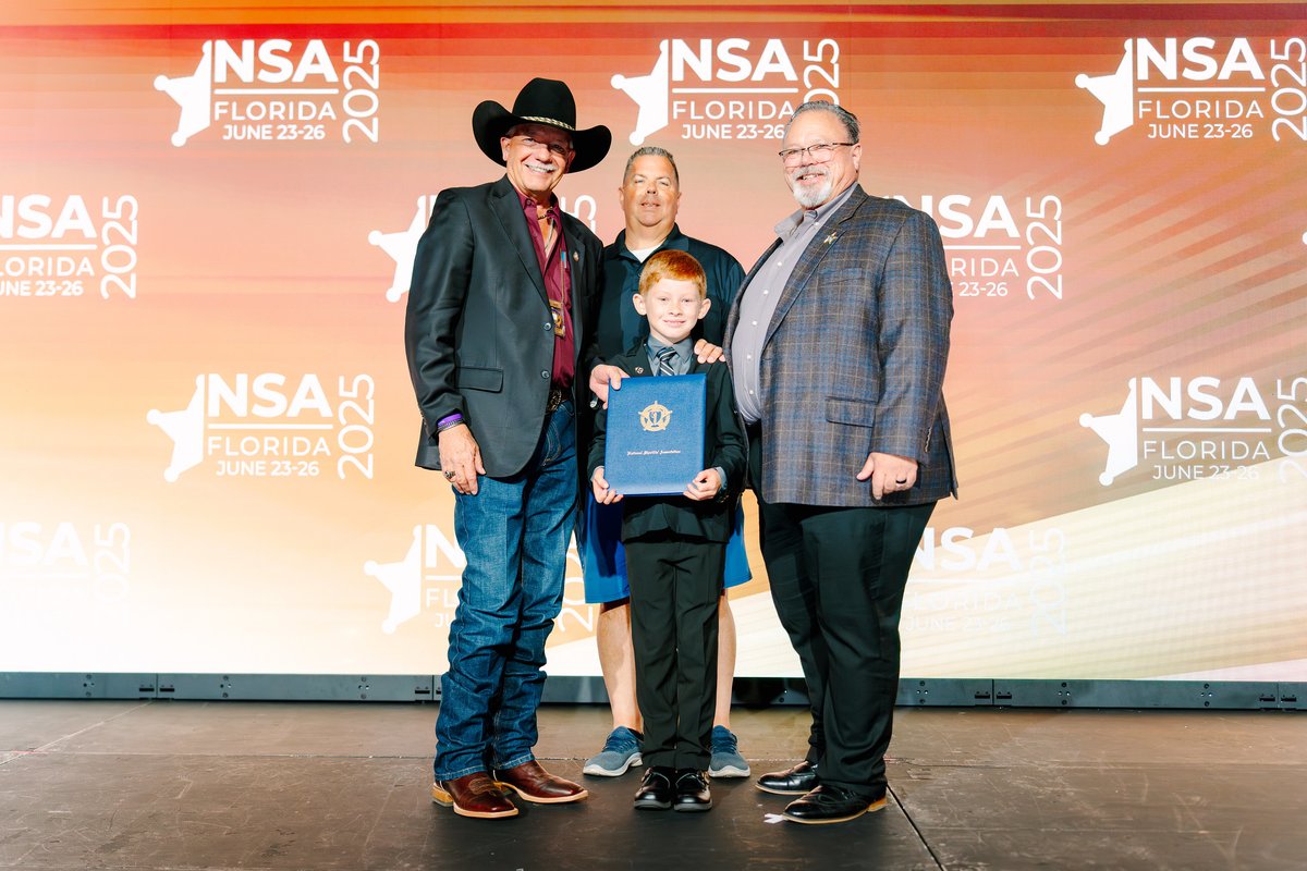 NationalSheriff's tweet image. #Sheriffs2025 Recap: Wednesday wrapped up our time in the Exhibit Hall, with more exciting Demo Dens showcasing tools and ideas in action. The awards Lunch celebrated achievements in law enforcement, and featured a special visit from Zander, the inspiring young founder of Hearts…