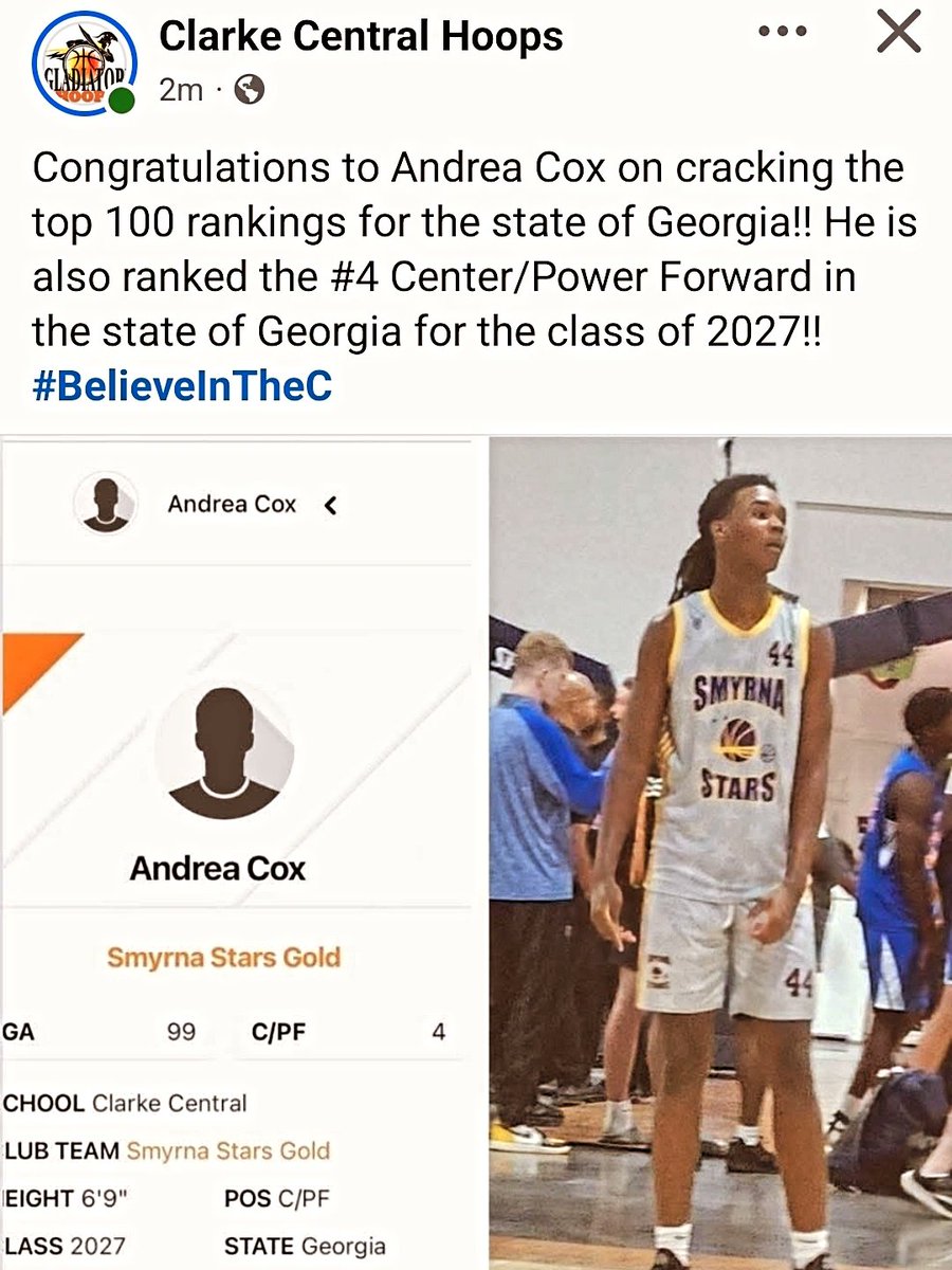 #BelieveintheC  <a href="/SHReport/">SouthernHoopsReport</a> <a href="/KyleSandy355/">Kyle Sandy</a> <a href="/CCHS_Gladiators/">CCHS Athletics</a> <a href="/saramtidwell/">Sara Tidwell</a> <a href="/NextUpSportsGA/">Next Up Sports GA</a> <a href="/OntheRadarHoops/">Shun Williams</a> <a href="/onlineathens/">Athens Banner-Herald</a> <a href="/Spanky30607/">Dr. Coach Smith</a> <a href="/CoachJack2228/">Coach Jack</a>