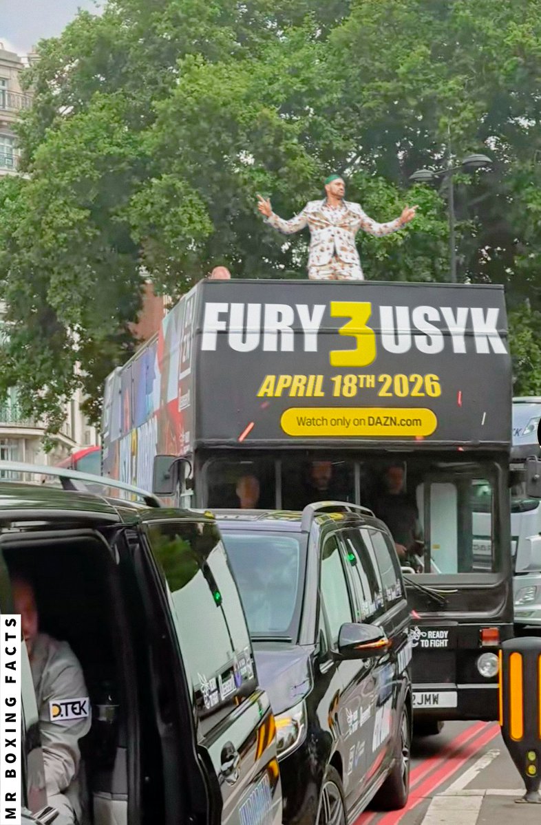 MrBoxingFacts's tweet image. Fury’s currently on an open-top bus touring London.
📸@devsahni #UsykFury3 #UsykDubois2