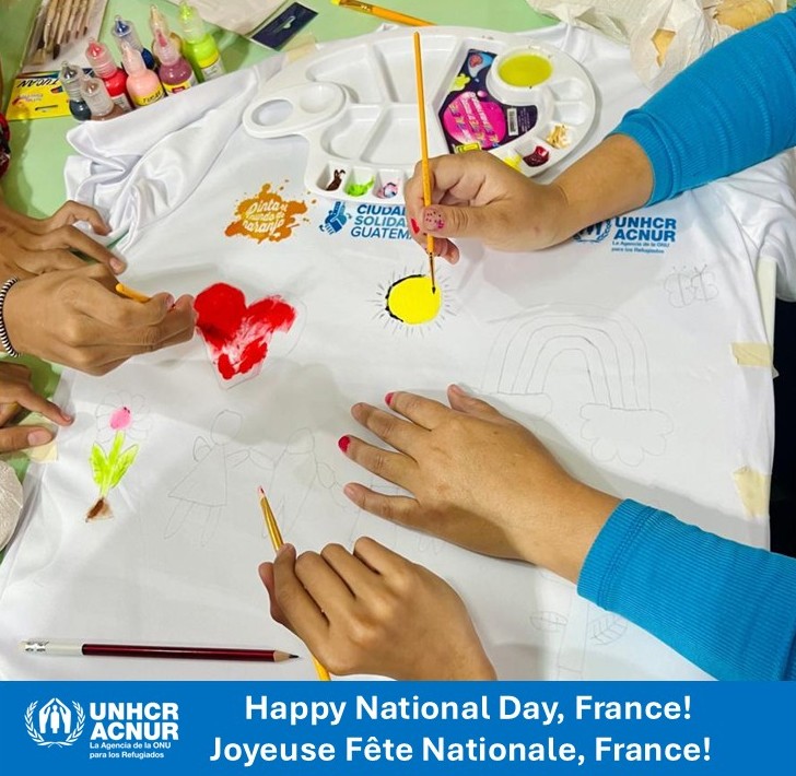 ACNUR Guatemala (@acnurguate) on Twitter photo Joyeuse Fête Nationale!
En cette Fête nationale nous adressons nos chaleureuses félicitations à la France
Merci pour votre engagement constant en faveur des droits humains et de la protection des personnes réfugiées à travers le monde
@unhcrgov
<a href="/francediplo_EN/">France Diplomacy 🇫🇷🇪🇺</a>
<a href="/francediplo_ES/">Francia Diplomacia 🇫🇷🇪🇺</a> Joyeuse Fête Nationale!
En cette Fête nationale nous adressons nos chaleureuses félicitations à la France
Merci pour votre engagement constant en faveur des droits humains et de la protection des personnes réfugiées à travers le monde
@unhcrgov
<a href="/francediplo_EN/">France Diplomacy 🇫🇷🇪🇺</a>
<a href="/francediplo_ES/">Francia Diplomacia 🇫🇷🇪🇺</a>