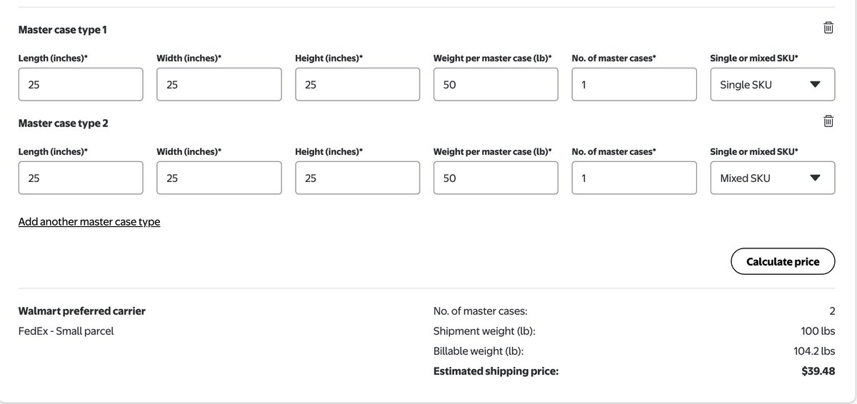 Always pay attention to the dimensional weight