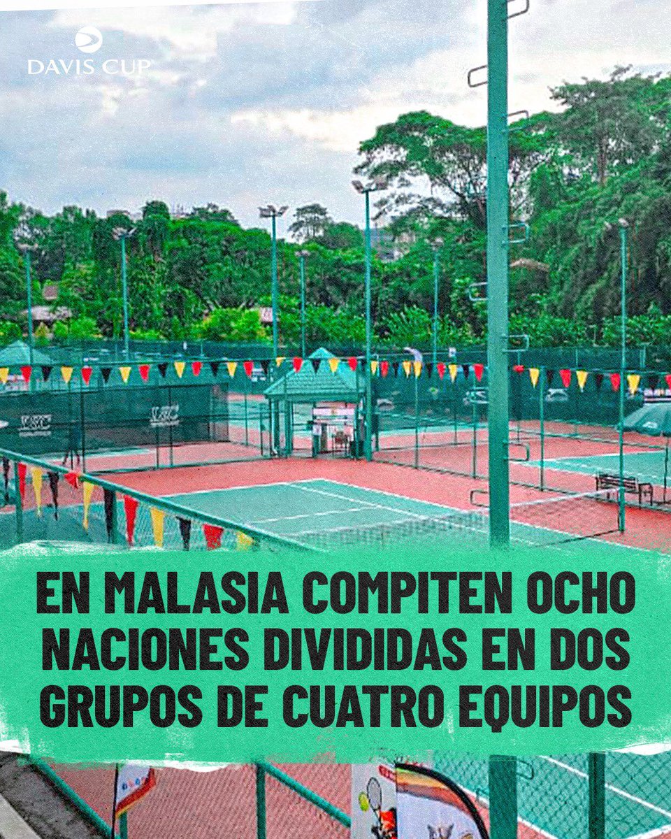 CopaDavis's tweet image. ¡Semana de Copa Davis en Malasia! 🇲🇾
📍 Kuala Lumpur es la sede del Grupo IV Asia-Oceanía.
¡Hay dos ascensos en juego! 💪🏻