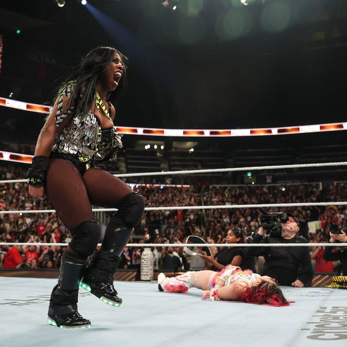 NeonSpeltAmaze's tweet photo. They said I changed. They’re right. I stopped dancing for a crowd that never saw me and started fighting for the woman who refused to stay in the shadows. Last night, I didn’t just take the Women’s World Championship—I reminded them who the hell I am. I am caution. @UnmatchedWWE https://t.co/XiHZ3Gjp7o