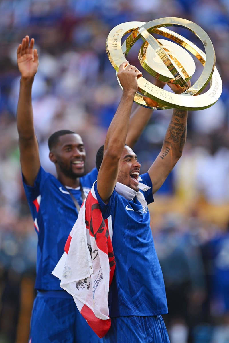 Blue_Footy's tweet photo. 🗣 Levi Colwill: “In the future, I think this will be the biggest trophy of all. It will be bigger than the Champions League and we were the first team to win it. 

I’ve really enjoyed it, playing games every four or five days. Playing to sold out stadiums, playing against different teams who you would never normally get a chance to play."