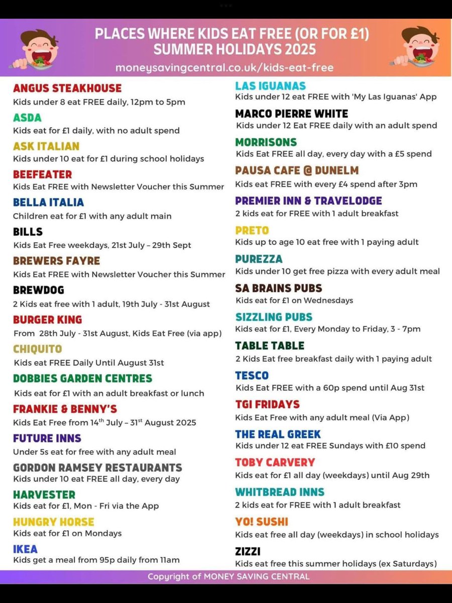 Kids Eat FREE this summer!
To access our Summer family wellbeing Newsletter, which highlights resources, services and support available to help families, click on the link
learningsouthleicestershiressp.org.uk/summer-holiday…