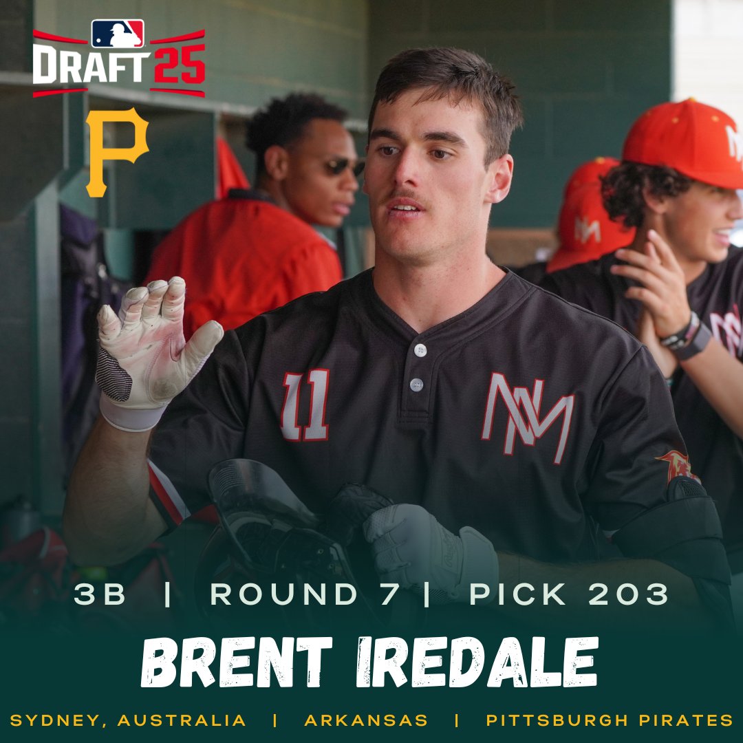 Congratulations to former T-Bird Brent Iredale on being drafted by the Pittsburgh Pirates! #FeelTheThunder