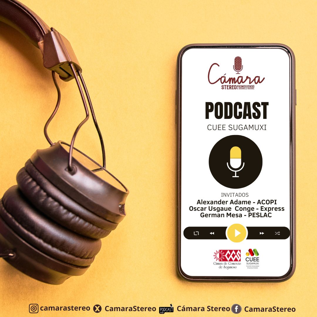 🎧 Nuevo episodio de #CámaraCultural 🔊
🎙️ Descubre cómo el CUE Sugamuxi articula empresa, academia y Estado para impulsar el arte y el desarrollo de nuestra región.
Invitados: ACOPI, PESLAC, Conge Express, 
▶️ Escúchalo en Spotify: open.spotify.com/episode/7g5cnW…
<a href="/CUEESugamuxi/">CUEE.SUGAMUXI</a>