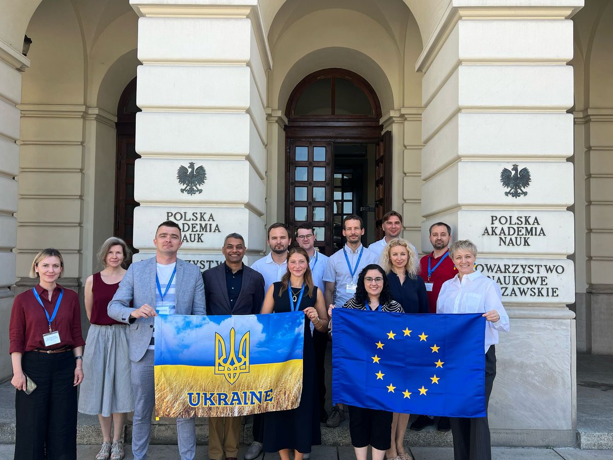 TheLBJSchool's tweet image. LBJ School professor Sachin Shah and MGPS students led a workshop in Warsaw with Polissia National University to develop strategies for rebuilding Ukraine’s agriculture sector in line with EU climate and policy goals. 🇪🇺
🔗 Read more: lbj.utexas.edu/lbj-school-co-…