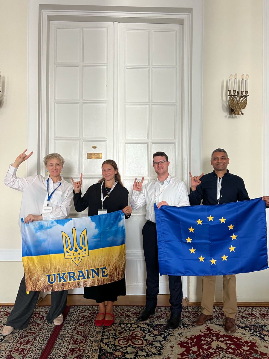 TheLBJSchool's tweet image. LBJ School professor Sachin Shah and MGPS students led a workshop in Warsaw with Polissia National University to develop strategies for rebuilding Ukraine’s agriculture sector in line with EU climate and policy goals. 🇪🇺
🔗 Read more: lbj.utexas.edu/lbj-school-co-…