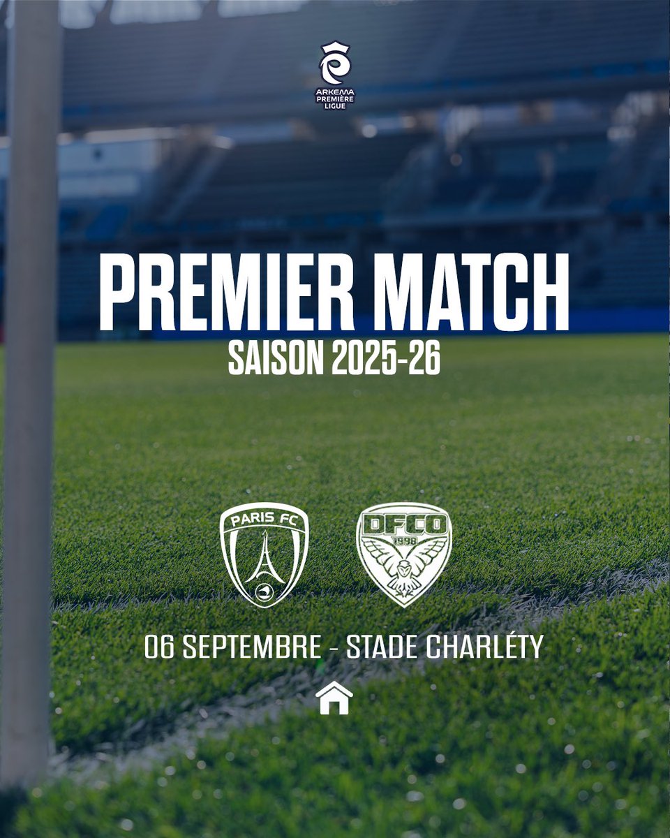 PFC_feminines's tweet image. 🏠 𝐋𝐞 𝐩𝐫𝐞𝐦𝐢𝐞𝐫 𝐫𝐞𝐧𝐝𝐞𝐳-𝐯𝐨𝐮𝐬 𝐝𝐞 𝐥𝐚 𝐬𝐚𝐢𝐬𝐨𝐧 𝐞𝐬𝐭 𝐟𝐢𝐱𝐞́ !

Nos joueuses débuteront la @ArkemaPL à domicile face au Dijon FCO 🔥

📅 𝐋𝐞 𝐰𝐞𝐞𝐤-𝐞𝐧𝐝 𝐝𝐮 𝟎𝟔 𝐬𝐞𝐩𝐭𝐞𝐦𝐛𝐫𝐞
📍 𝐒𝐭𝐚𝐝𝐞 𝐂𝐡𝐚𝐫𝐥𝐞́𝐭𝐲

Une nouvelle saison s’annonce…  on…
