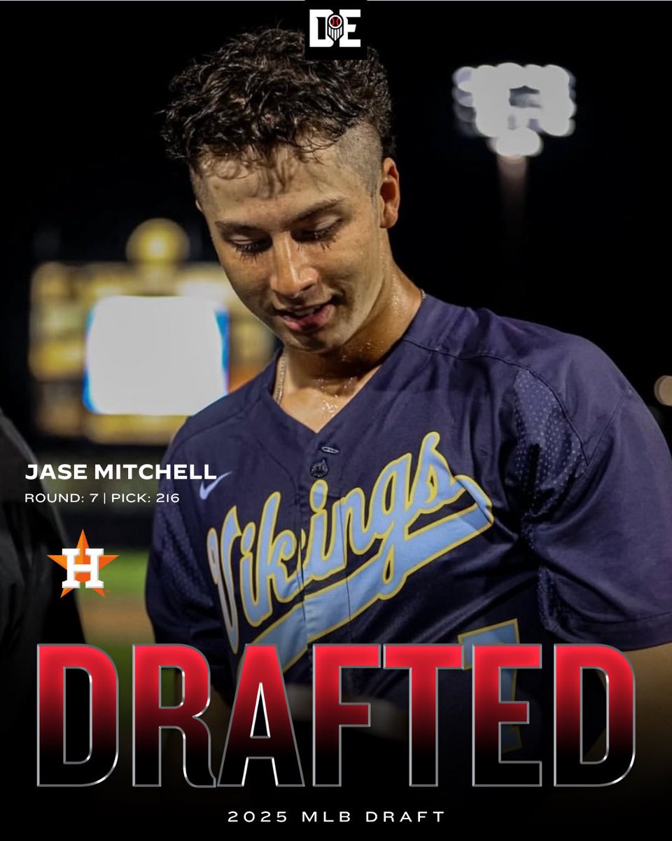Prep Baseball Maryland (@prepbaseballmd) on Twitter photo 𝟮𝟬𝟮𝟱 𝗠𝗟𝗕 𝗗𝗥𝗔𝗙𝗧 💎 𝗝𝗔𝗦𝗘 𝗠𝗜𝗧𝗖𝗛𝗘𝗟𝗟
C Jase Mitchell (Cape Henlopen HS) has been selected by the <a href="/astros/">Houston Astros</a> with the 216th overall pick in the #MLBDraft.
▪️Top ranked ‘25 in Delaware
▪️2025 Delaware Player of the Year
<a href="/prepbaseball/">Prep Baseball</a> | <a href="/PB_DraftHQ/">Prep Baseball Draft HQ</a> 𝟮𝟬𝟮𝟱 𝗠𝗟𝗕 𝗗𝗥𝗔𝗙𝗧 💎 𝗝𝗔𝗦𝗘 𝗠𝗜𝗧𝗖𝗛𝗘𝗟𝗟
C Jase Mitchell (Cape Henlopen HS) has been selected by the <a href="/astros/">Houston Astros</a> with the 216th overall pick in the #MLBDraft.
▪️Top ranked ‘25 in Delaware
▪️2025 Delaware Player of the Year
<a href="/prepbaseball/">Prep Baseball</a> | <a href="/PB_DraftHQ/">Prep Baseball Draft HQ</a>
