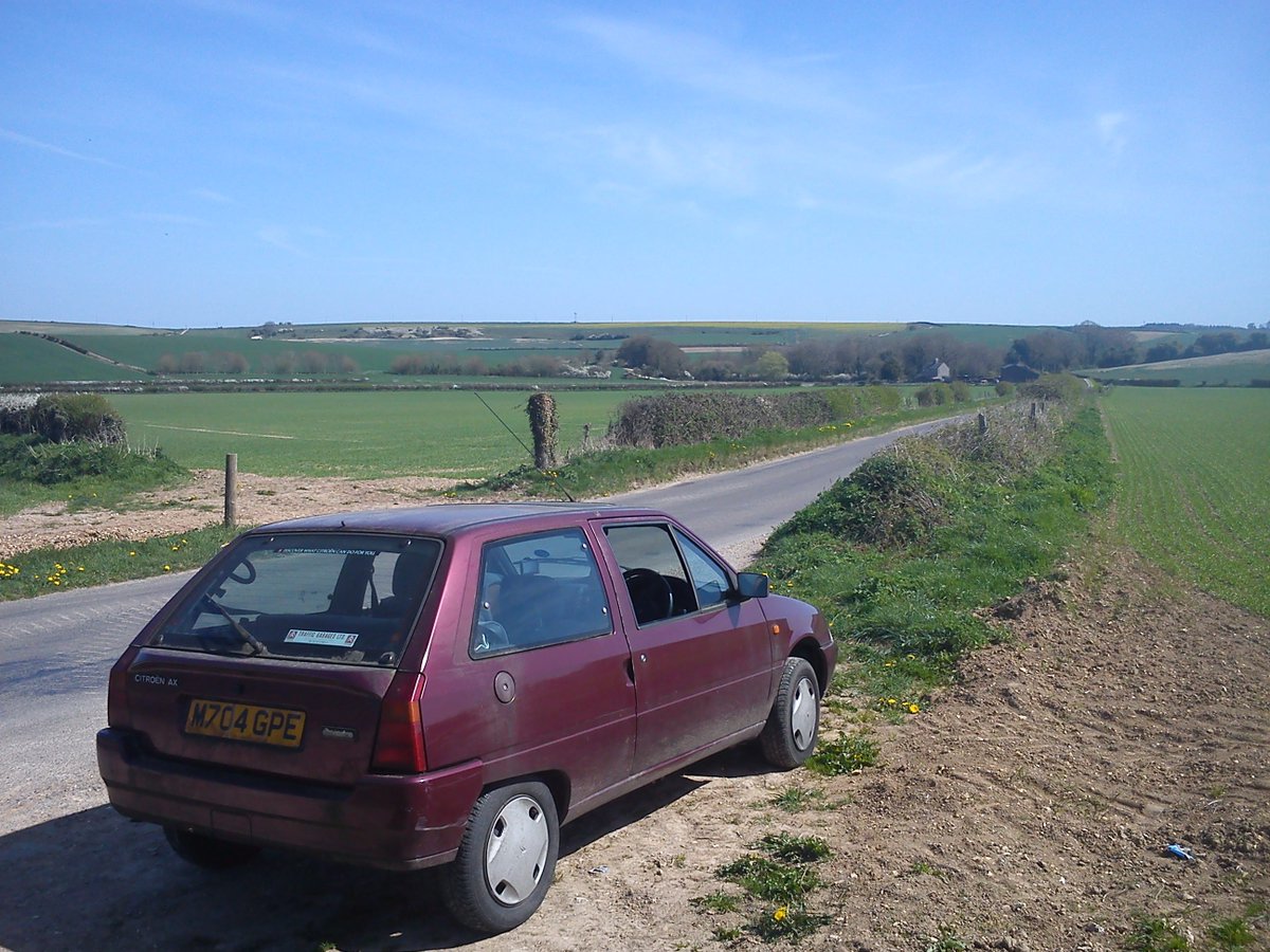 First car was a Citroen AX, a glorious little box from the mid 90s

Only had 4 gears, when it hit top speed of ca. 95mph it shook &amp; rattled, but it gave me freedom, and was so damn light it accelerated surprisingly quickly  

Absolute dream of first car 

#MyFirstCarLAMBOO