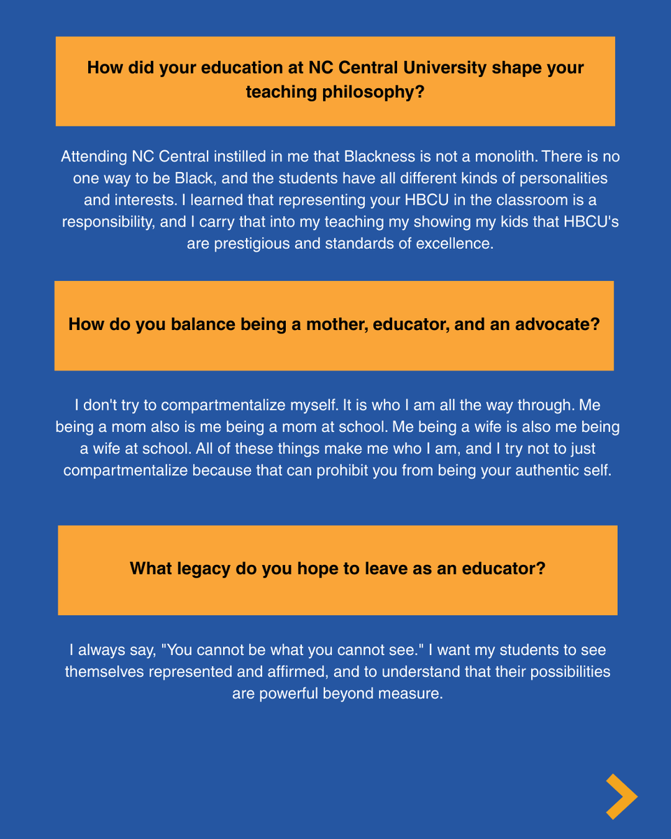 One of our incredible 2025 Educators of the Year is Turquoise LeJeune Parker, media coordinator at Lakewood Elementary in Durham County. We are excited to share more about Turquoise, her work, and what educating in color means to her! #TeachingInColor