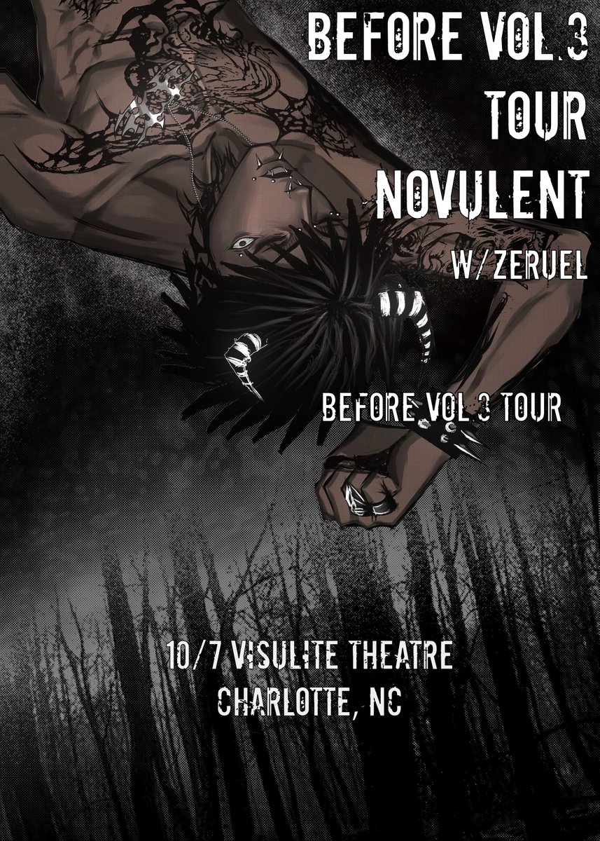 10/7 Catch <a href="/novulentX/">Novulent</a> at the <a href="/VisuliteTheatre/">Visulite Theatre</a> with special guest Zeruel!
With just a phone and earbuds Novulent has made one of the biggest shoegaze songs to date 'scars' which has 143 million views and counting at just 18 years old.
Tickets 👇
visulite.com/shows/details/…