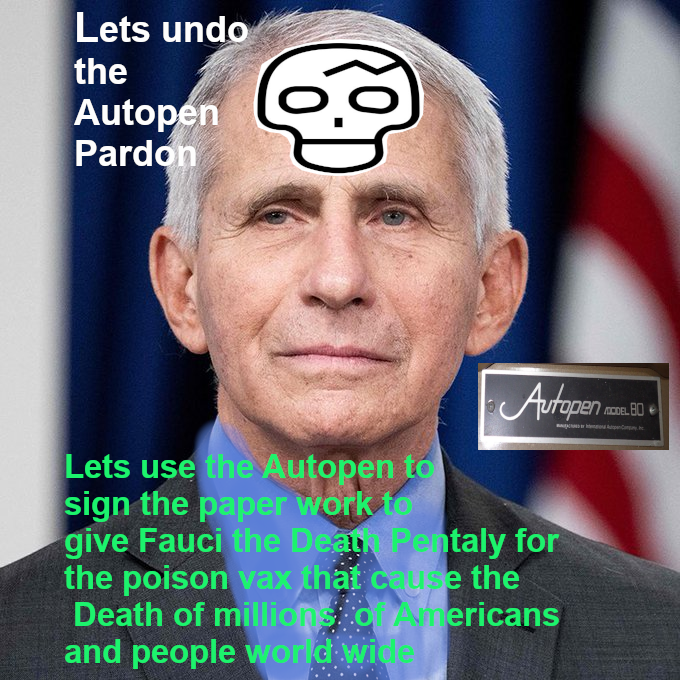 schiaboe's tweet image. #FAUCI   #AutopenGate   #autopen