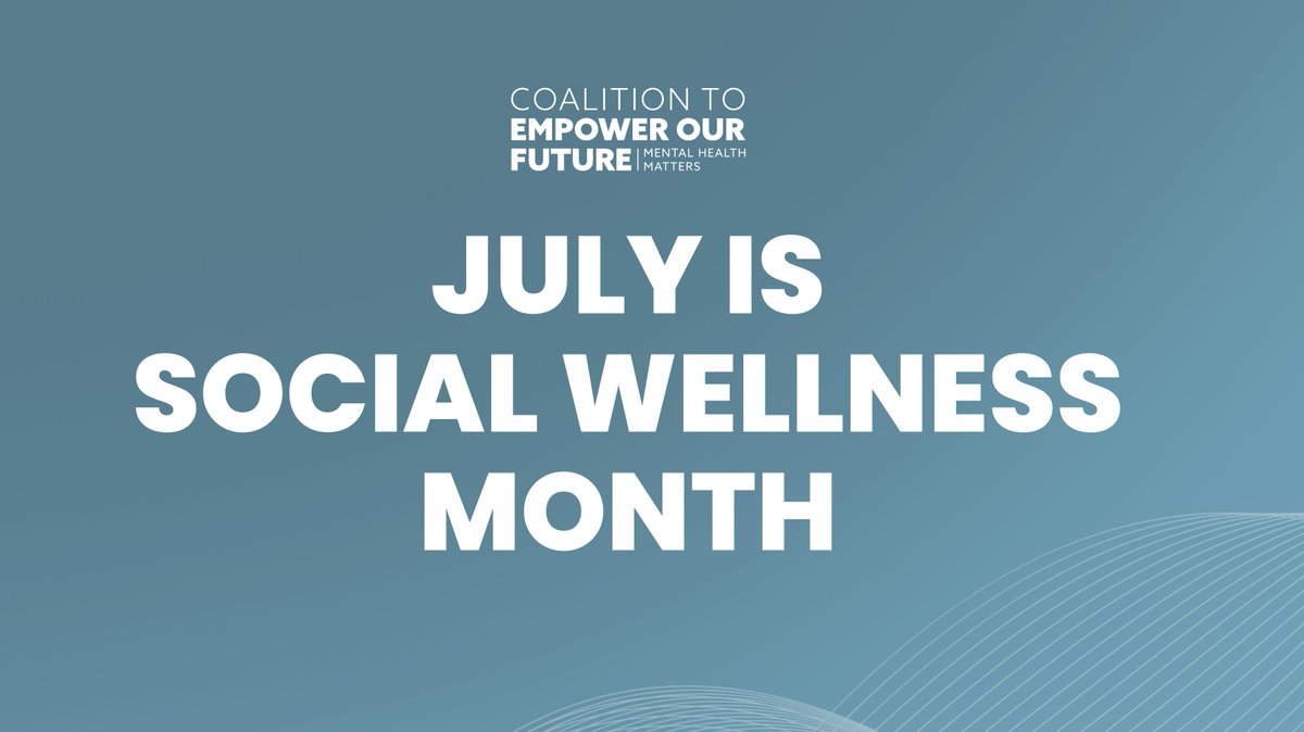 empwrourfuture's tweet image. Social Wellness Month reminds us how important social connections are for young people. Helping young people build positive relationships in their community can support their mental health and wellbeing.