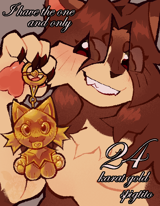 Plague_Dash's tweet image. proud owner of the new golden labubu