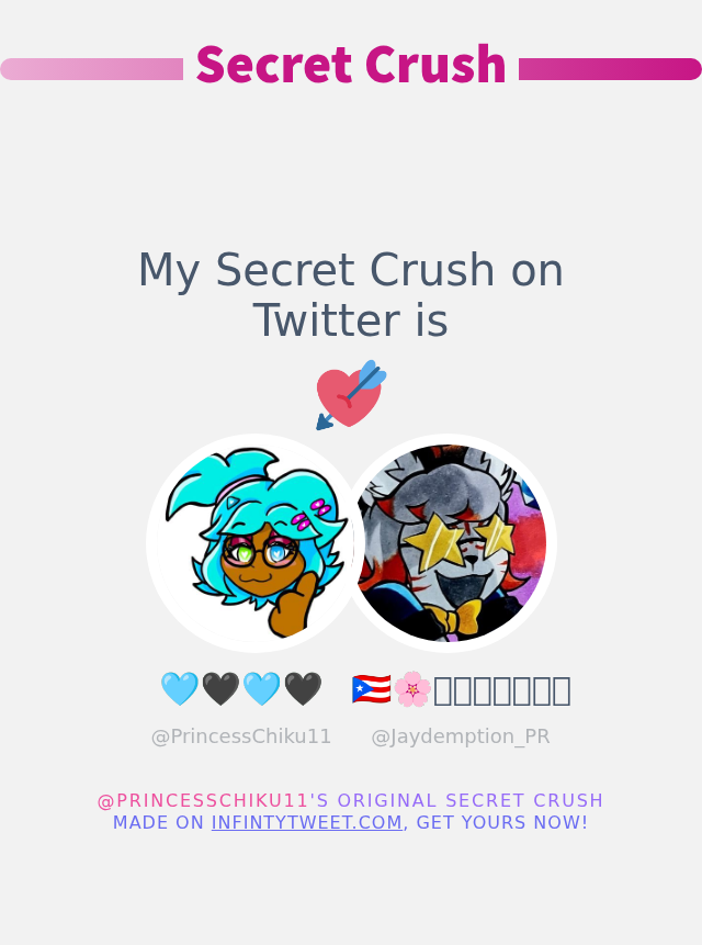 Tony mayse (@princesschiku11) on Twitter photo My Secret Crush on Twitter is <a href="/Jaydemption_PR/">๐ต๐ท๐ธ๊ญ๊๊ฉ๊ธ๊๊ต๊ฃ๊๊ค๊ฆ๊ค๐ธ๐ต๐ท ๐</a>
โก๏ธ infintytweet.me/secret-crush My Secret Crush on Twitter is <a href="/Jaydemption_PR/">๐ต๐ท๐ธ๊ญ๊๊ฉ๊ธ๊๊ต๊ฃ๊๊ค๊ฆ๊ค๐ธ๐ต๐ท ๐</a>
โก๏ธ infintytweet.me/secret-crush