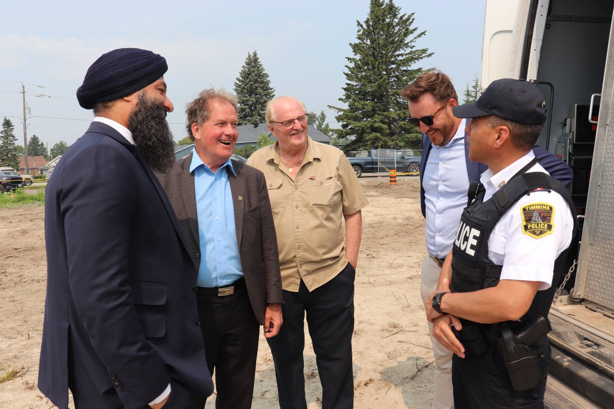 PrabSarkaria's tweet photo. 🚆 Big news for Northern Ontario!

We’re getting shovels in the ground on the new Timmins-Porcupine Station — a major milestone as we restore Northlander passenger rail service between Timmins and Toronto.

Our government is protecting #Ontario by connecting more people to jobs, health care and opportunities, while supporting northern industries, tourism, and economic growth in the face of rising U.S. tariffs.