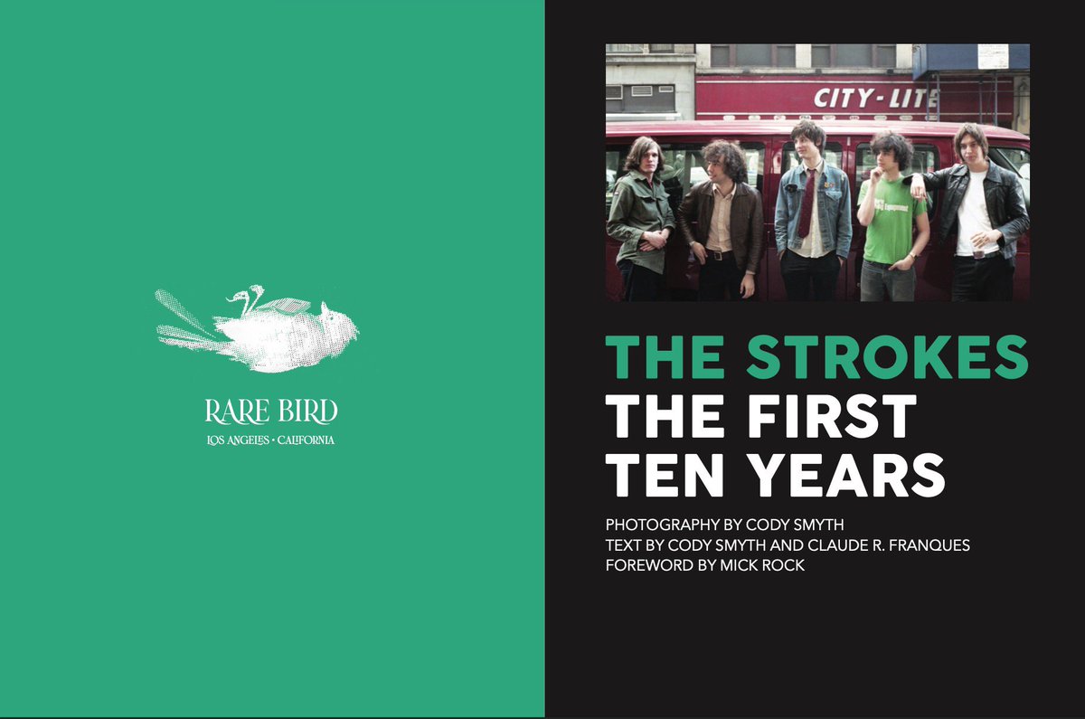 rarebirdlit's tweet image. Before it all began—there was just a diner, a band of friends, and Cody Smyth with a camera no one noticed.
The Strokes: The First Ten Years is the first authorized visual record of one of New York’s greatest bands.
rarebirdlit.com/the-strokes-th…